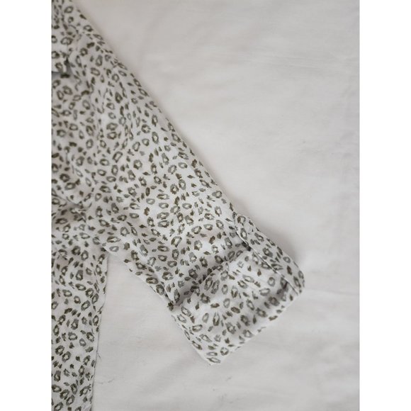 Cloth & Stone By Anthropologie Women's Leopard Print Long Sleeve Shirt Size XS - Picture 11 of 14